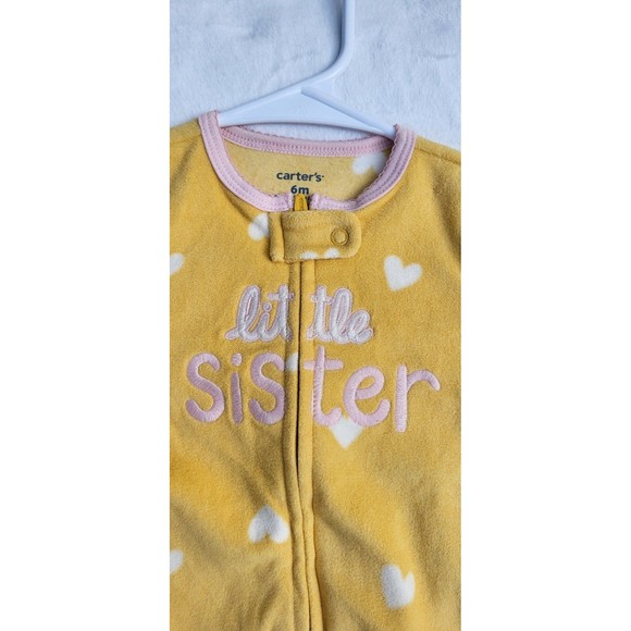 Nwt Carter's 'Little Sister' Fleece Pj's | 6m - Picture 3 of 5